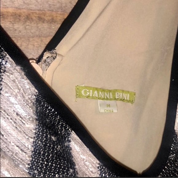 New Med strapless v-neck midi Unique fringed dress - Picture 2 of 12